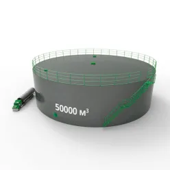 Резервуар (емкость) вертикальный стальной с плавающей крышей РВСПК 50000 кубов 